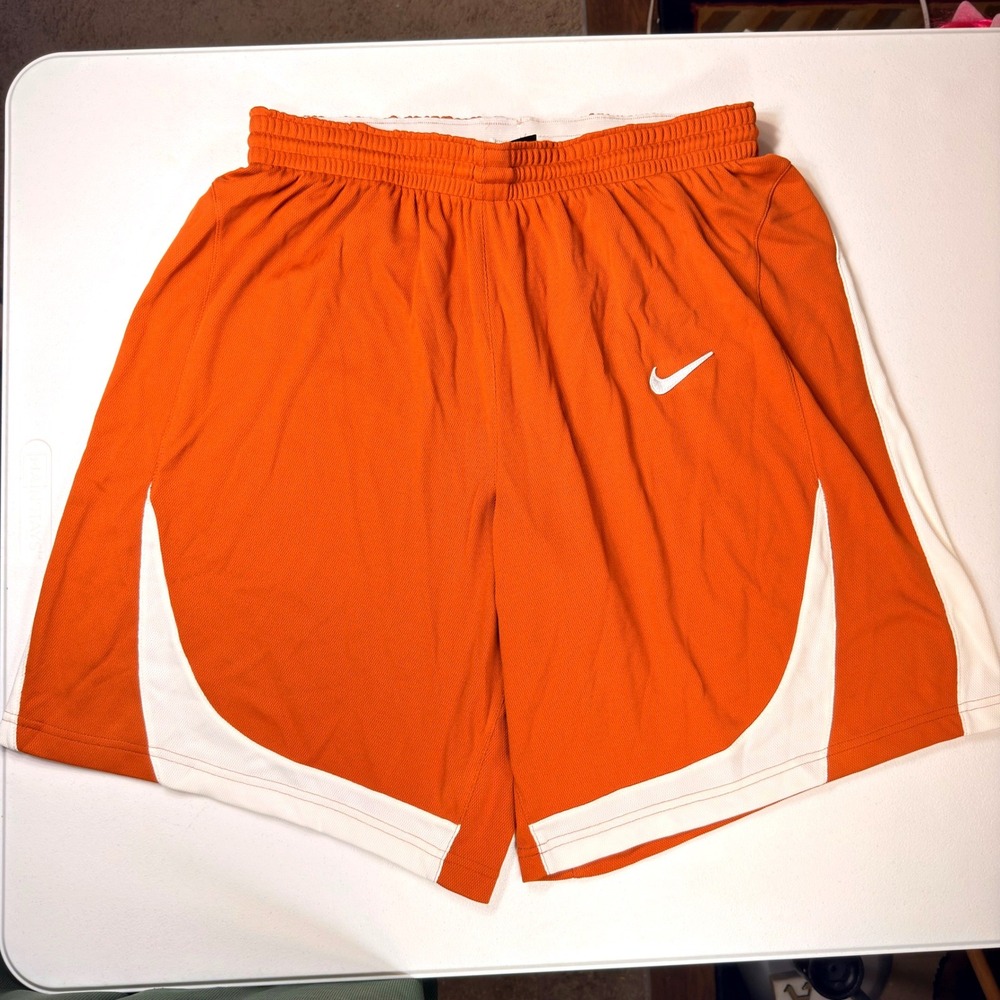Nike Team Texas Longhorns Vintage Basketball Shorts Burnt Orange Mesh Men's M